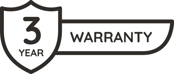 3 year warranty