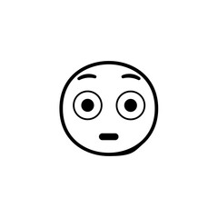 Fototapeta premium Surprised Face Emoji