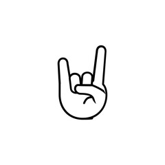 Rock On Hand Gesture
