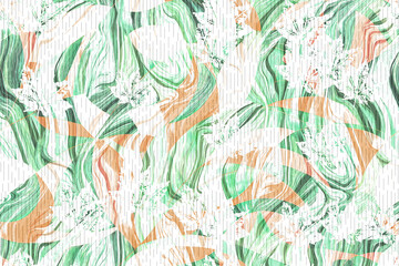 Abstract geometric 2d illustration pattern in Scandinavian style. Agriculture symbol.