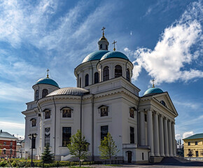 Our Lady of Kazan cathedral. Our Lady monastery in Kazan, Russia	