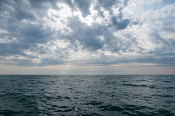 Picturesque skyline over Black Sea near Dagomys resort, Sochi, Russia