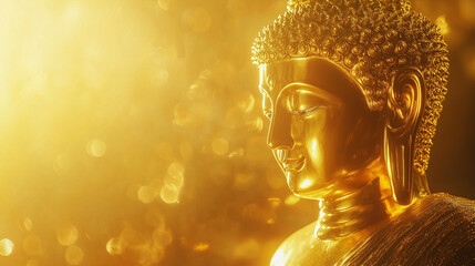 figura de buda dorado zen