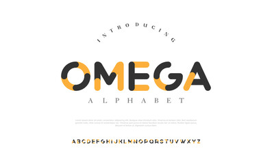 modern creative alphabet. Future fonts style. Typography uppercase and lowercase fonts. vector illustration
