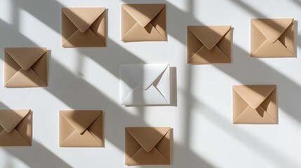 Blank business card mockup on white textured background 3d illustration 3d rendering card template