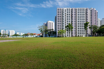 HDB Estate with Greenery at Boon Lay Drive, Singapore