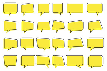 Obraz premium Set of Speech bubble vector illustration