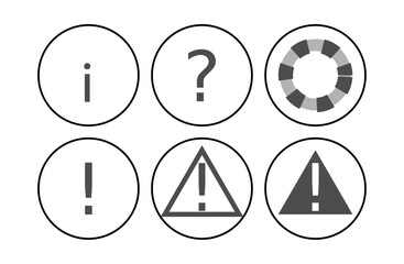 Icon set Notifications