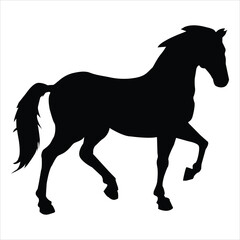 Horse silhouette vector
