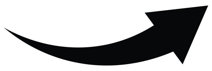 Black arrow icon on white background. Black arrow vector illustration.