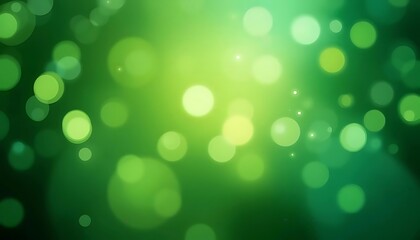 Obraz premium Abstract Green Bokeh Background for Design Projects