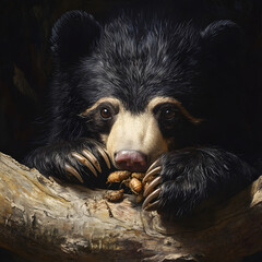 bear eating termites 