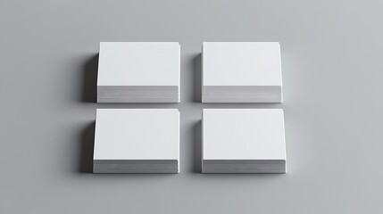 Blank business card mockup on white textured background 3d illustration 3d rendering card template