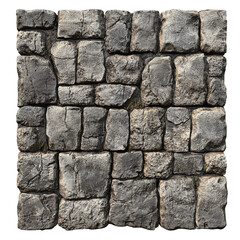 Fototapeta premium Ancient Stone Wall Texture: Rough, Gray, Medieval Architecture Background