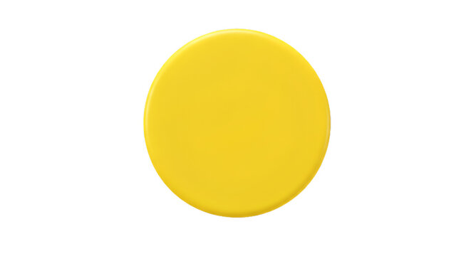 yellow circle isolated on white