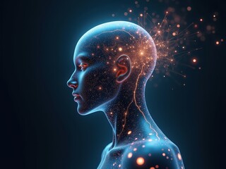 Exploring the interface between human consciousness and artificial intelligence in a futuristic setting