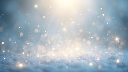 Obraz premium Ethereal White Light Glow, Translucent Particle Stars and Glittering Stardust PNG Element for Holiday Designs