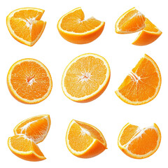 Vibrant Orange Slices: A Juicy Collection of Fresh Citrus Fruit