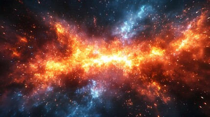 A Spectacular Display of Colorful Fireworks Illuminating the Night Sky with Intense Streaks of Light