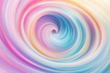 Obraz premium Abstract swirl of pastel colors creating a hypnotic effect. Perfect for backgrounds and designs.