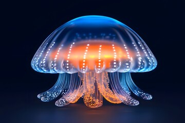 Luminous Jellyfish: A Digital Masterpiece