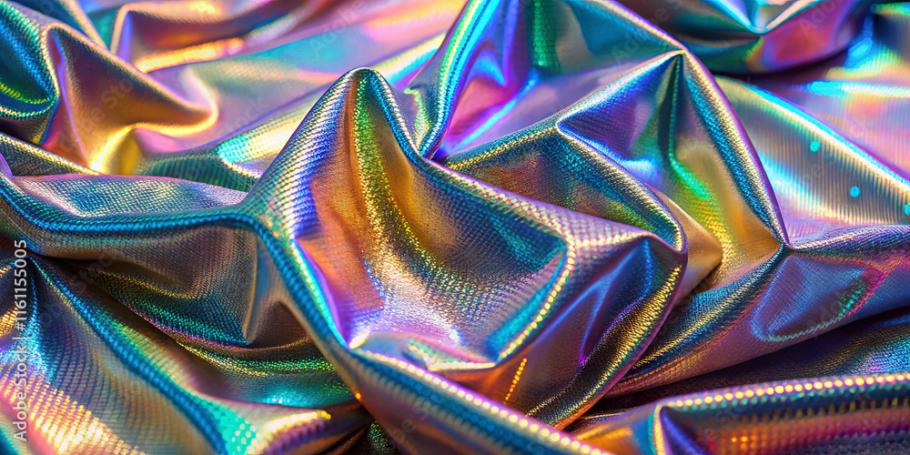 Aufkleber the vibrant fabric captures light with its iridescent finish, creating a stunning display of color. 