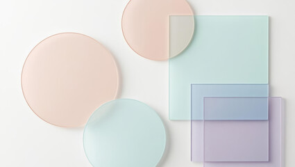 Abstract visual composition studio graphic design minimalist overhead view modern aesthetics