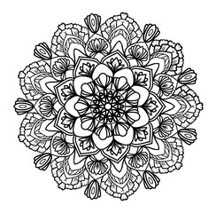 ชื่อ	
Floral Mandala Clipart. mandala design , relaxing and easy mandala art for tattoo design Easy Mandala Black and White Circle Outline Mandala Coloring Pages for Adults and Kids - Simpl