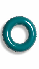 Teal Inflatable Ring Pool Float