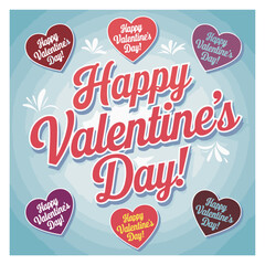 happy valentine day flyer card poster design 2.eps