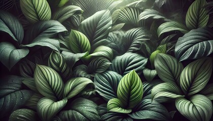 Obraz premium Tropical Rainforest Leaf, isolated on a white background