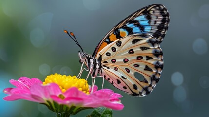 Obraz premium Colors in Flight The Butterfly’s Journey.