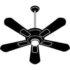 Obraz premium electric fan isolated on white background