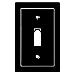 light switch on the wall