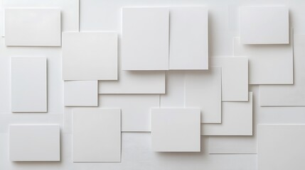 Blank business card mockup on white textured background 3d illustration 3d rendering card template