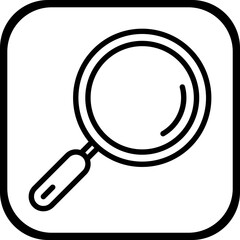 Magnifying glass vector icon
