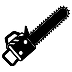 chainsaw isolated on white background