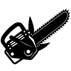 chainsaw isolated on white background