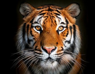 Beautiful Royal Bengal Tiger face close up