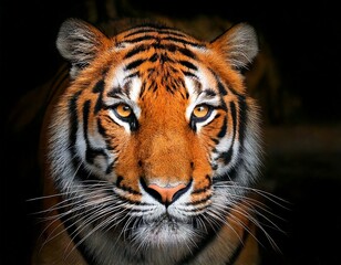 Fototapeta premium Beautiful Royal Bengal Tiger face close up