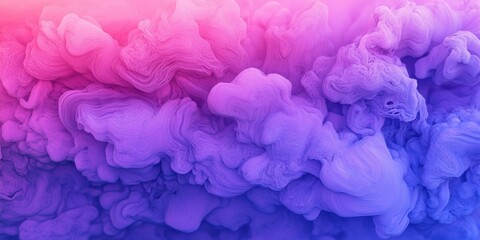 Fototapeta premium Swirls of pink and purple blend together, forming abstract shapes that evoke a dreamy atmosphere during twilight. The vibrant colors captivate the eye