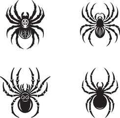 Spider Silhouette Vector Art