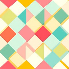 Cheerful Checker Pattern in Vector Style for Background or Decor