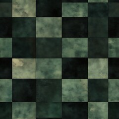 Dynamic Symmetrical Checkerboard Design in Earthy Tones
