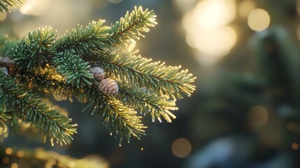 Macro Christmas tree background