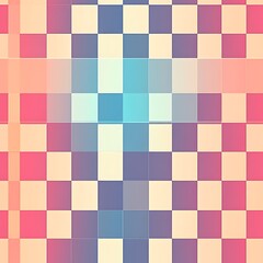 Sleek Checkerboard Grid Design with Soft and Bold Colors