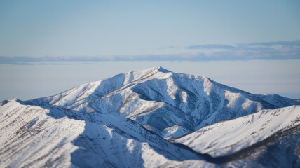 Stunning Winter Landscape with Snowy Mountains