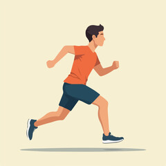 Boy running, Students running vector design, running vector design