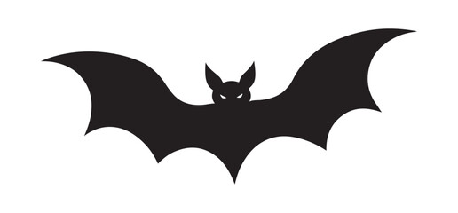 Classic Halloween Bat Silhouette Vector Art for Decoration