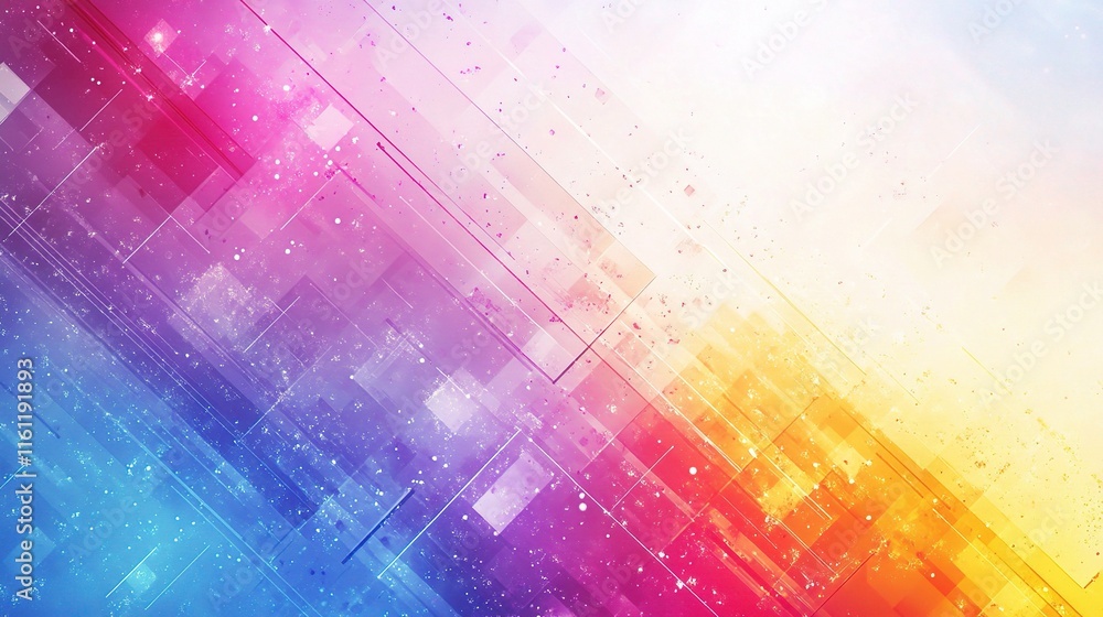 Poster vibrant abstract background with colorful geometric texture